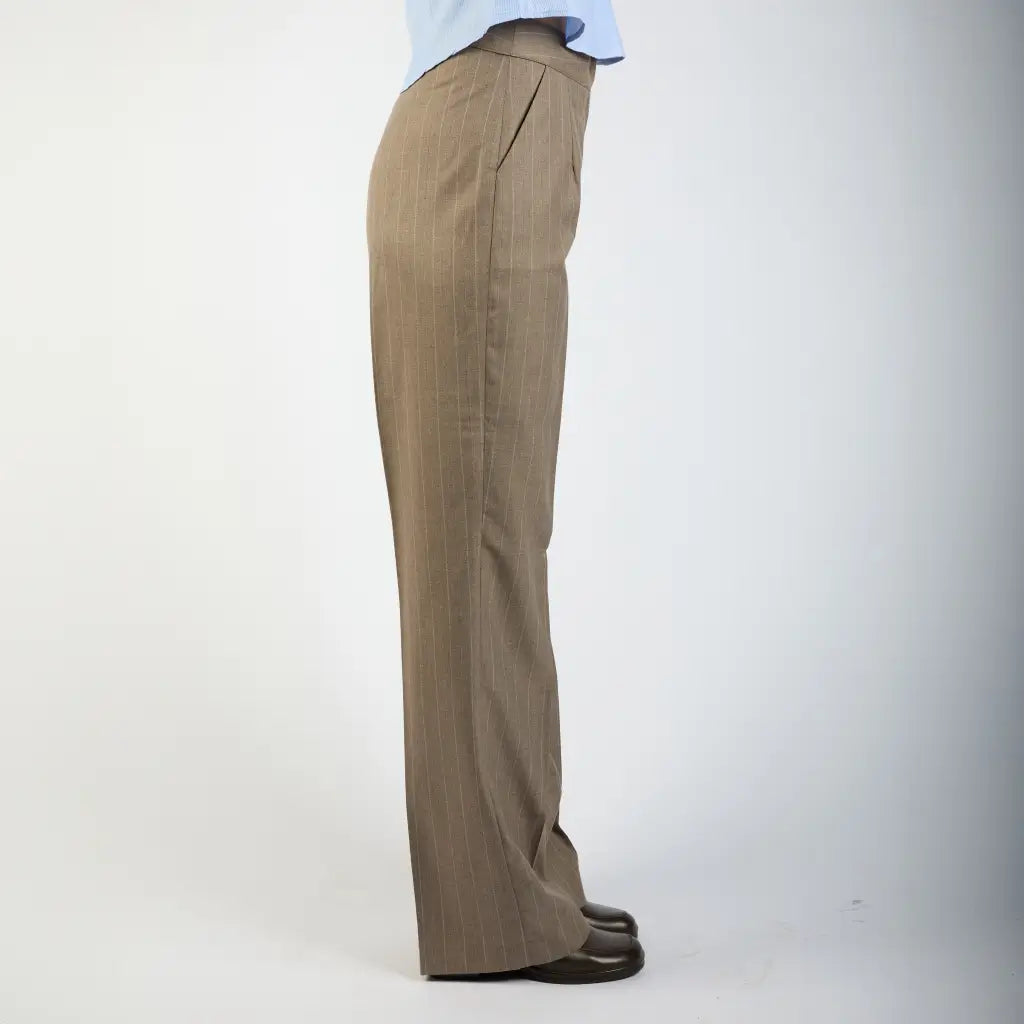 Light Brown Low Waist Trousers